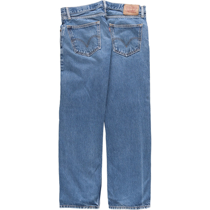 Levi's 505 STRAIGHT FIT tapered denim pants for men, equivalent to w35 / eaa502561