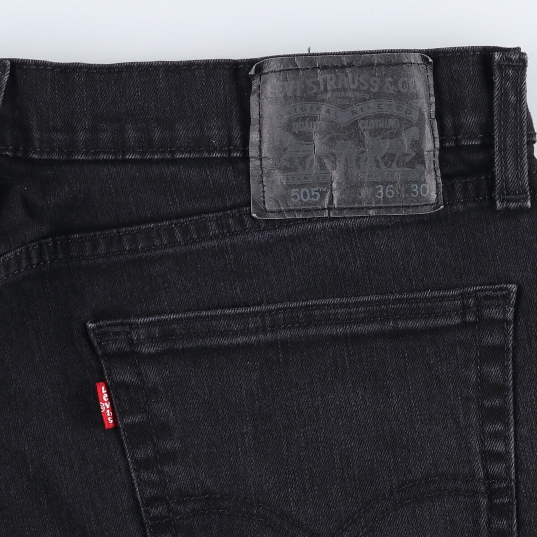 Levi's 505 Black Denim Tapered Denim Pants Men's W36 equivalent / eaa502573