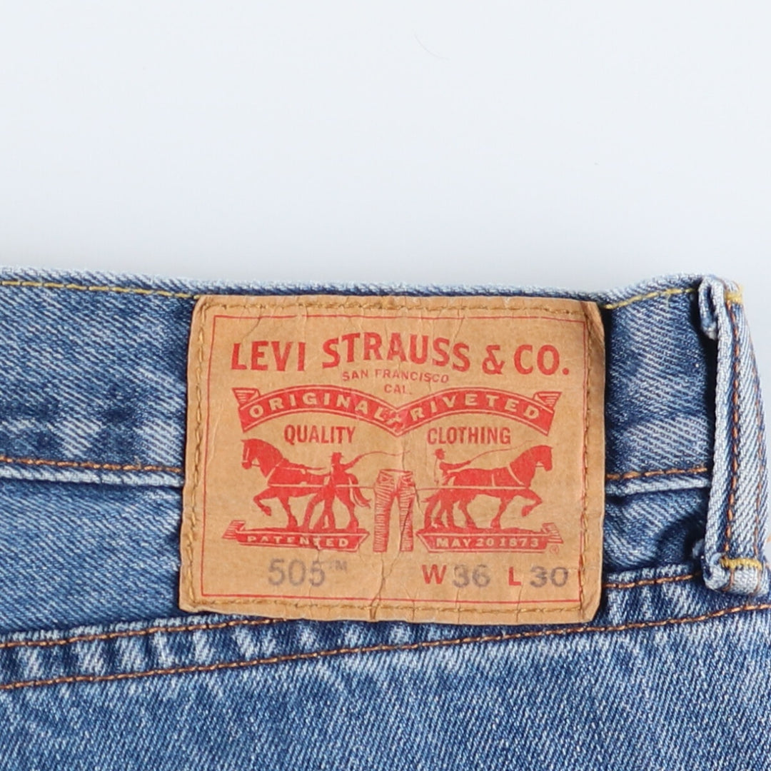 Levi's 505 tapered denim pants for men, size W36 / eaa502581