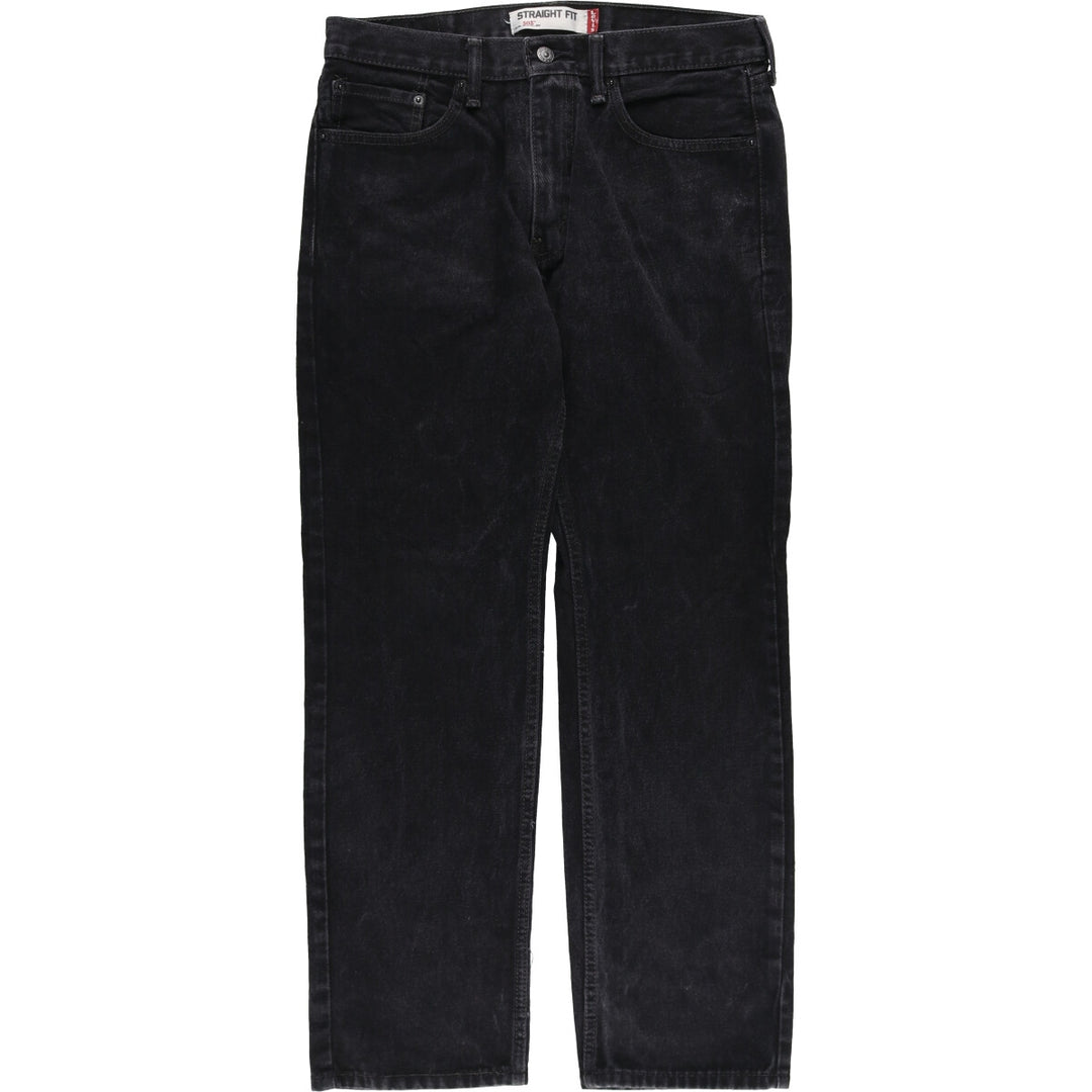 Levi's 505 STRAIGHT FIT Black Denim Tapered Denim Pants Men's W32 equivalent / eaa502593