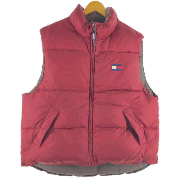 90s~ Tommy Hilfiger Reversible Down Vest Men's XL Vintage /eaa502607