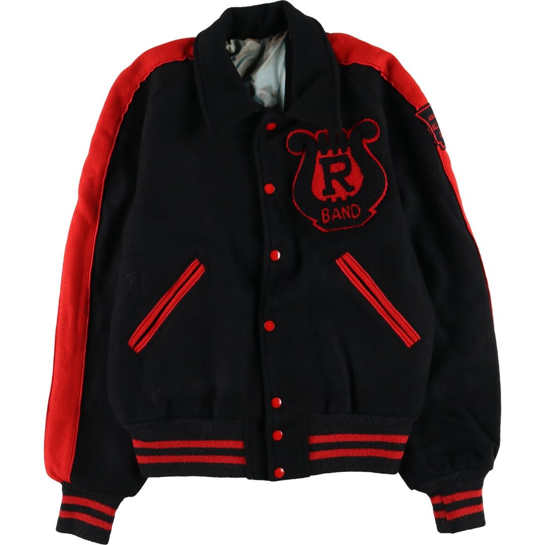 College Collared Stadium Jacket Award Jacket Varsity Jacket Men's L Size Vintage /eaa502618