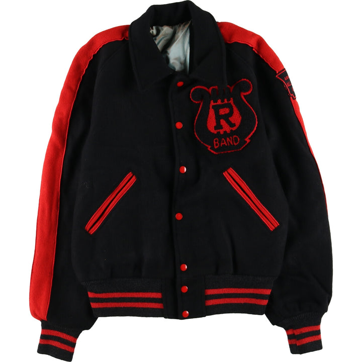 College Collared Stadium Jacket Award Jacket Varsity Jacket Men's L Size Vintage /eaa502618