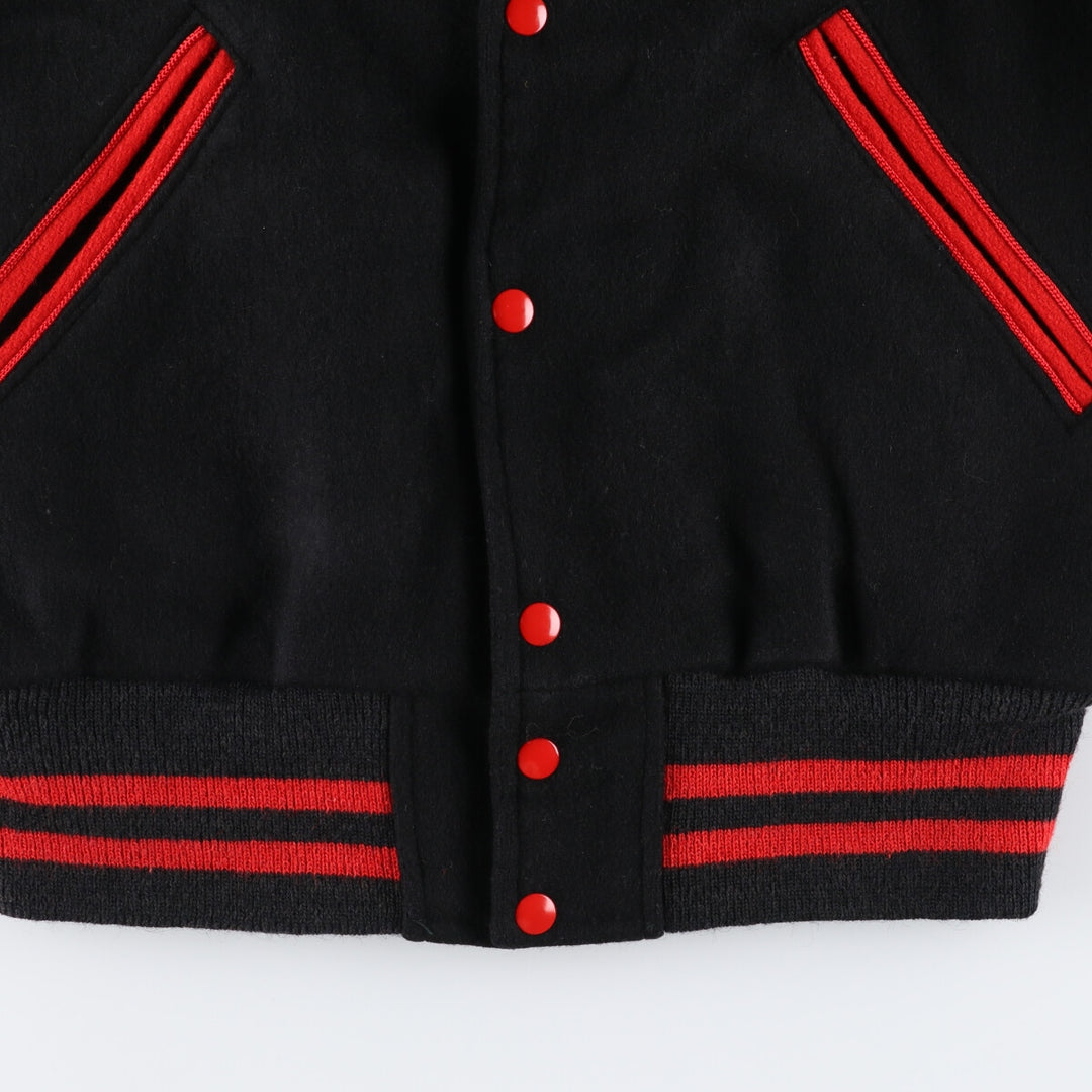 College Collared Stadium Jacket Award Jacket Varsity Jacket Men's L Size Vintage /eaa502618