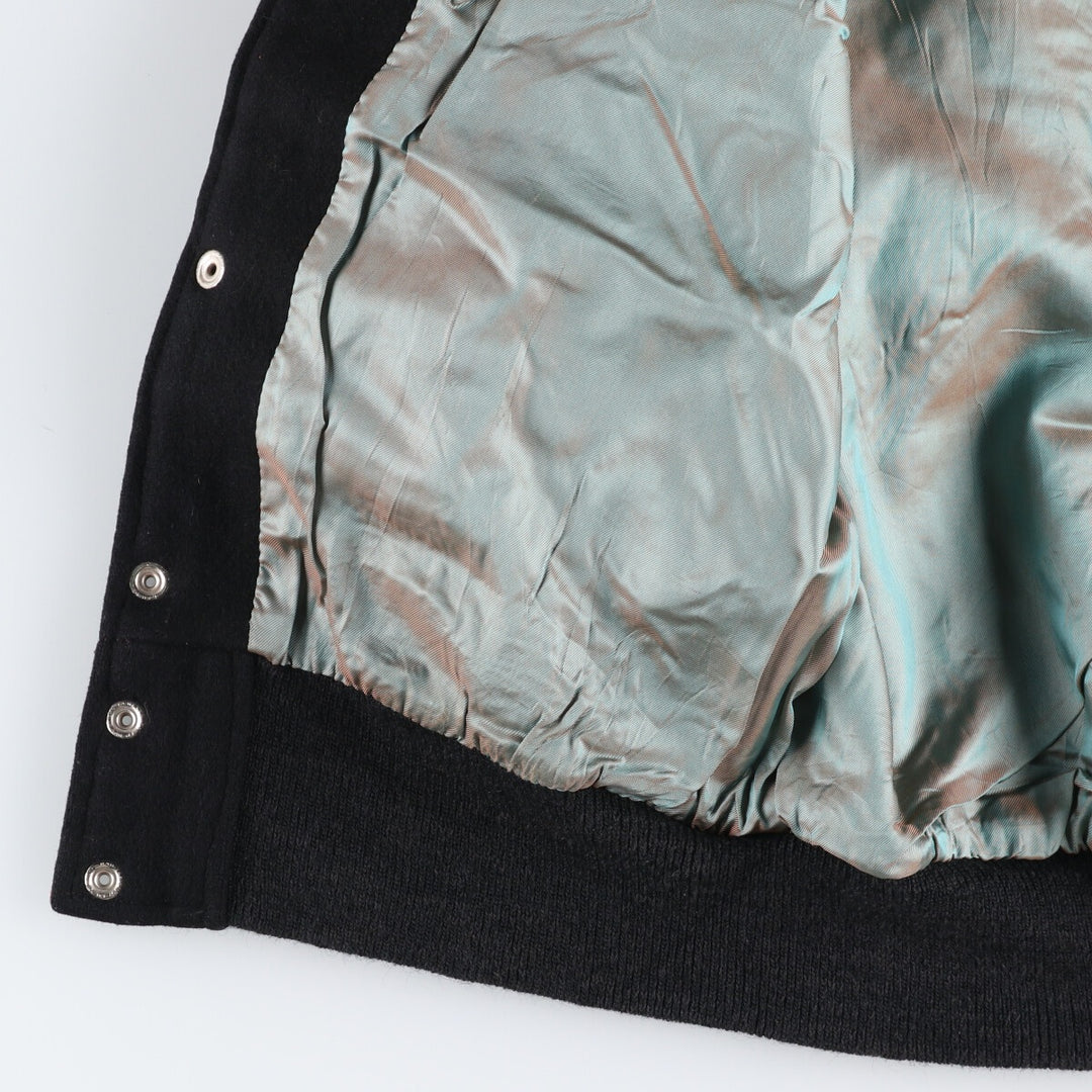 College Collared Stadium Jacket Award Jacket Varsity Jacket Men's L Size Vintage /eaa502618