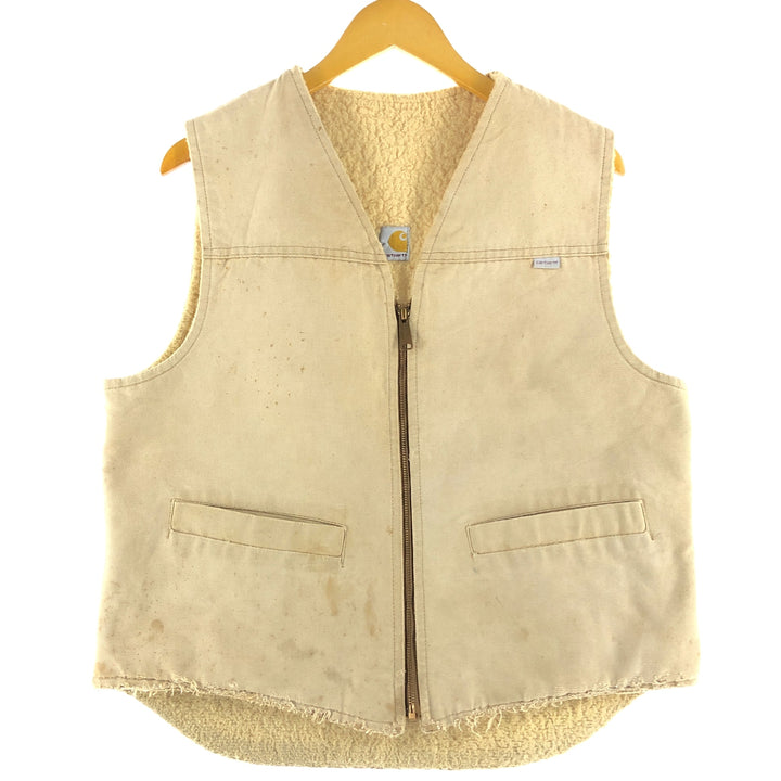 80'S Carhartt Duck Vest Made in USA Men's L Size Vintage /eaa502629