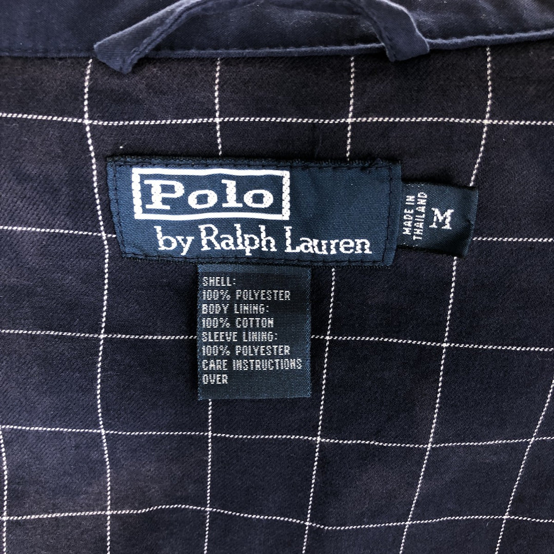 Ralph Lauren POLO by Ralph Lauren Swing Top Sports Jacket Men's M polyester navy blue type Vintage Second Hand