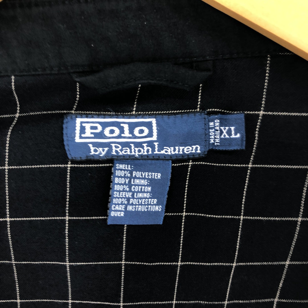 Ralph Lauren POLO by Ralph Lauren Swing Top Sports Jacket Men's XL polyester black type Vintage Second Hand