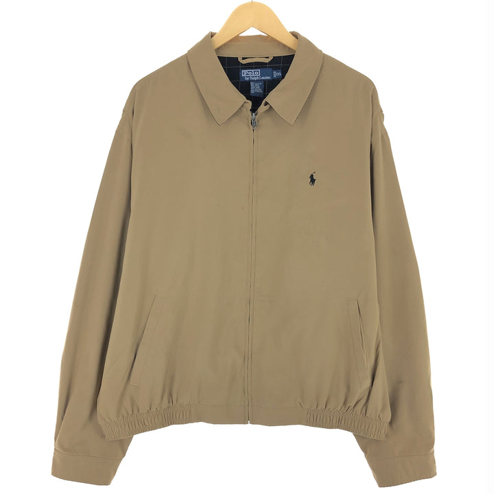Ralph Lauren POLO by Ralph Lauren Swing Top Sports Jacket Men's XXL polyester Beige type Vintage Second Hand