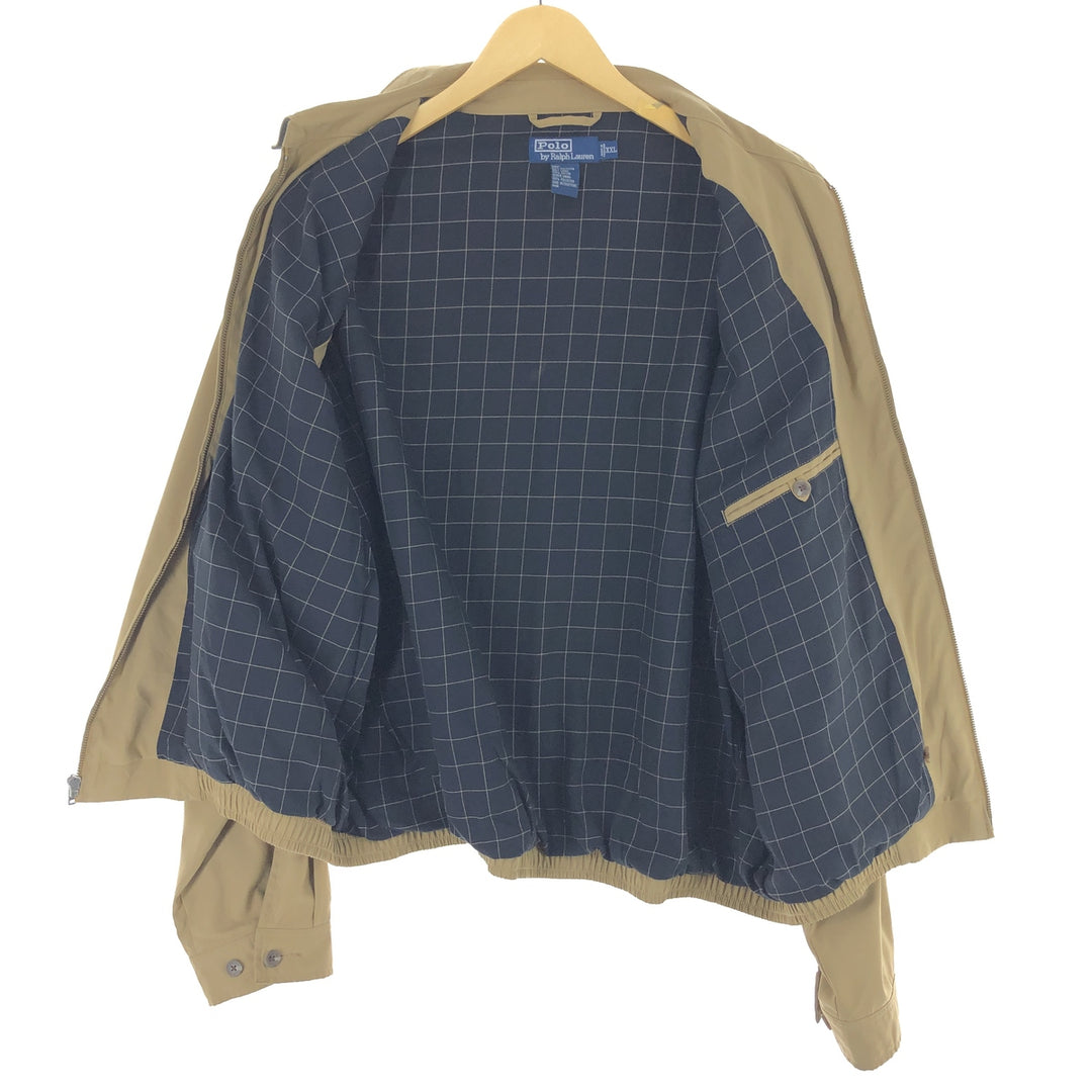 Ralph Lauren POLO by Ralph Lauren Swing Top Sports Jacket Men's XXL polyester Beige type Vintage Second Hand