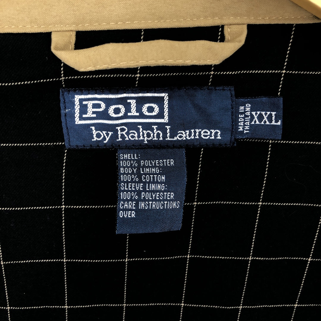 Ralph Lauren POLO by Ralph Lauren Swing Top Sports Jacket Men's XXL polyester Beige type Vintage Second Hand