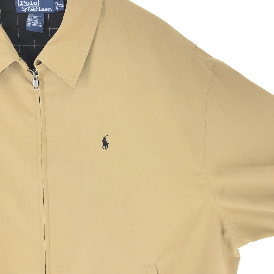 Ralph Lauren POLO by Ralph Lauren Swing Top Sports Jacket Men's XXL polyester Beige type Vintage Second Hand