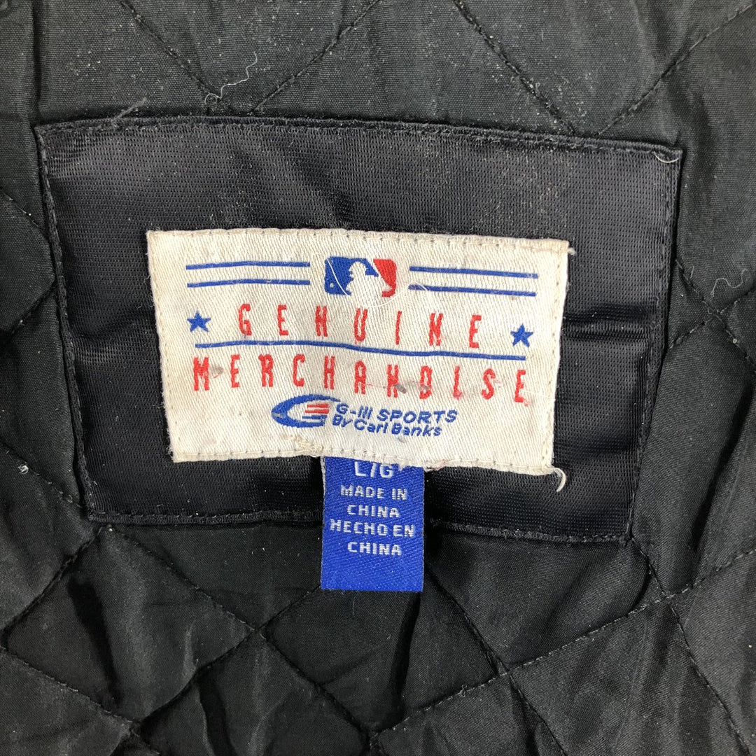 ~00'S GENUIKE MERCHANDISE MLB World Series Back Logo Nylon Stadium Jacket Award Jacket Men's L size /eaa502673