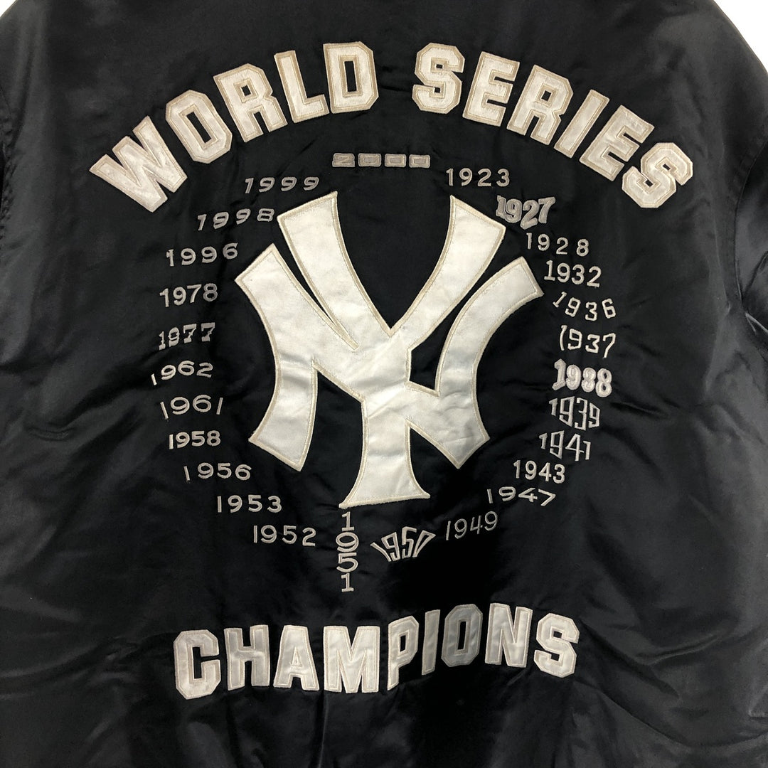 ~00'S GENUIKE MERCHANDISE MLB World Series Back Logo Nylon Stadium Jacket Award Jacket Men's L size /eaa502673