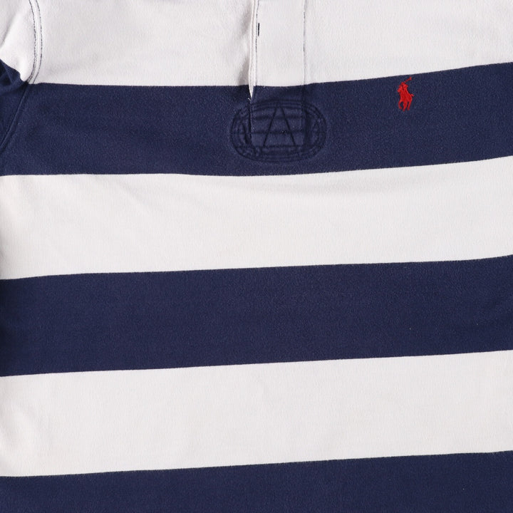 Ralph Lauren POLO by Ralph Lauren Striped Pattern Long Sleeve Rugby Shirt Men's L size / eaa502707