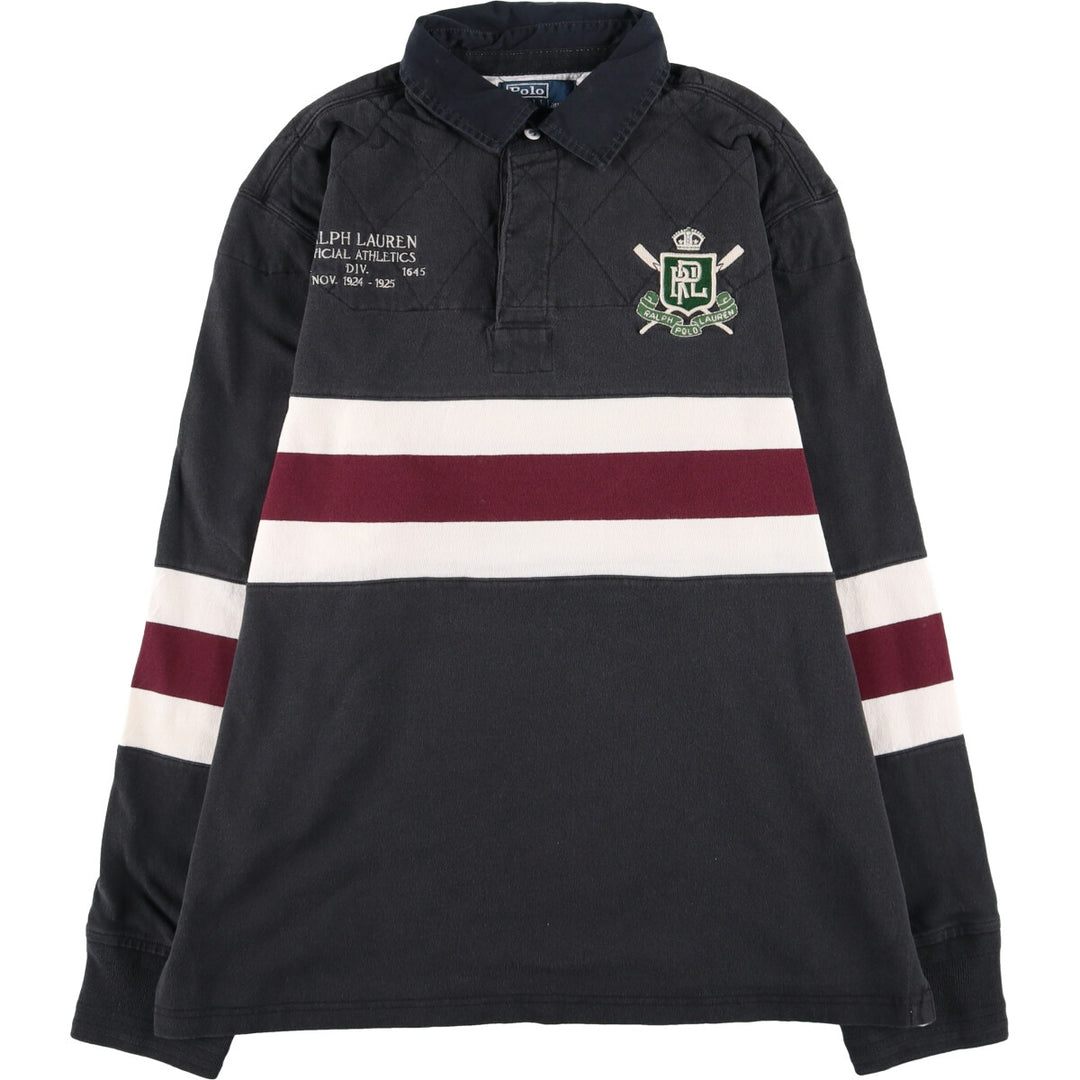 Ralph Lauren POLO by Ralph Lauren CUSTOM FIT long sleeve rugby shirt, men's XL equivalent /eaa502724