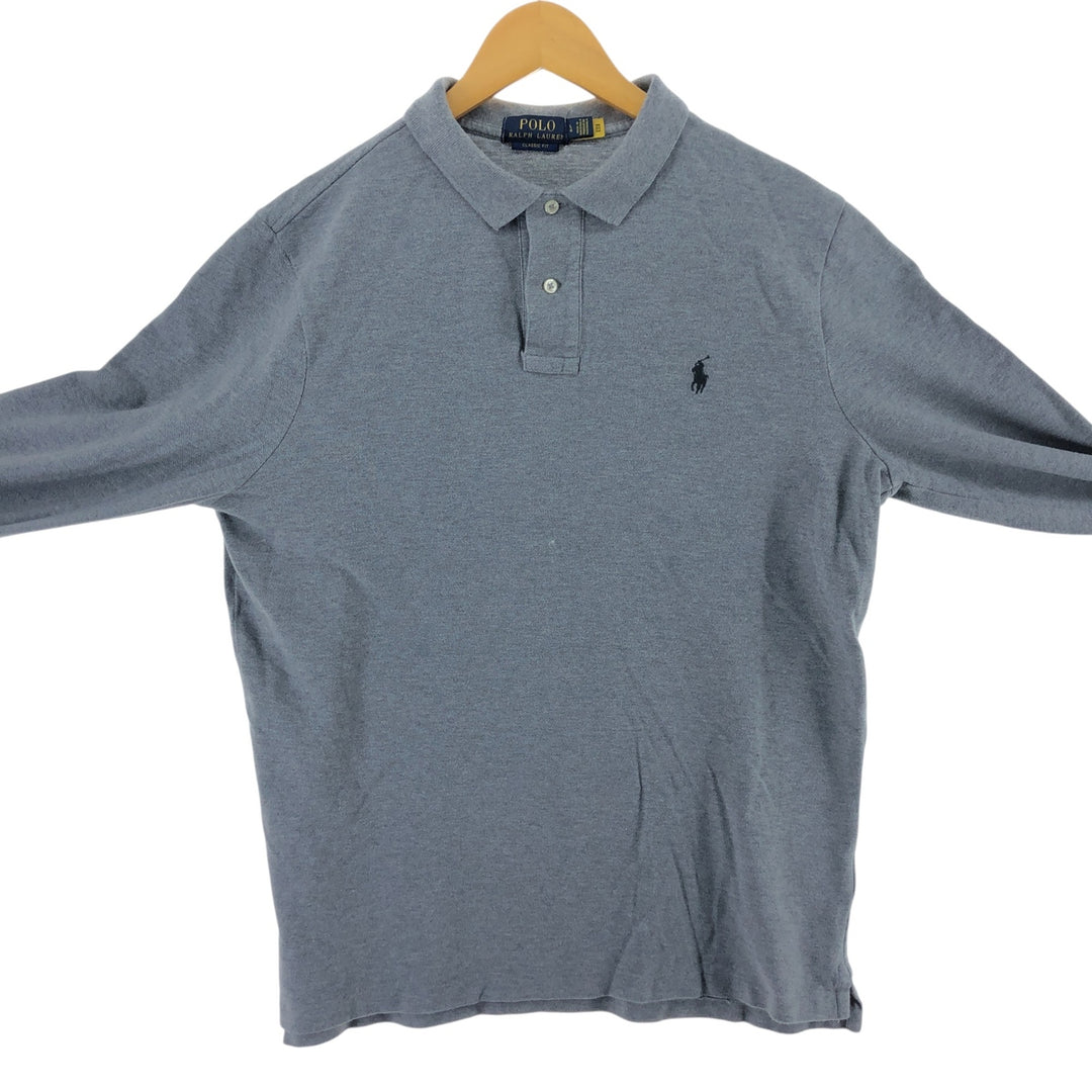 Ralph Lauren POLO RALPH LAUREN CLASSIC FIT long sleeve polo shirt men's size L / eaa502727