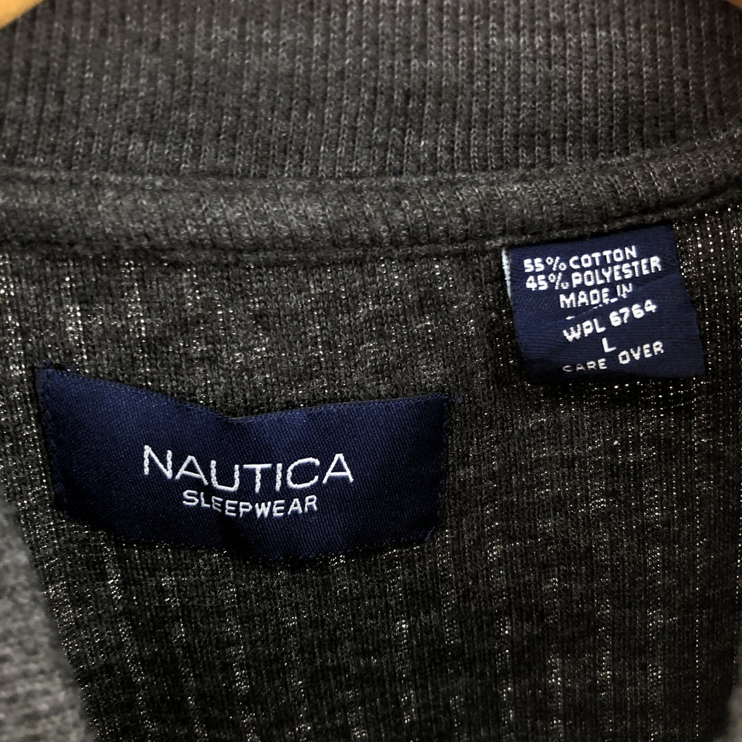 NAUTICA SLEEPWEAR Henley neck thermal long T-shirt Men's L equivalent /eaa502755