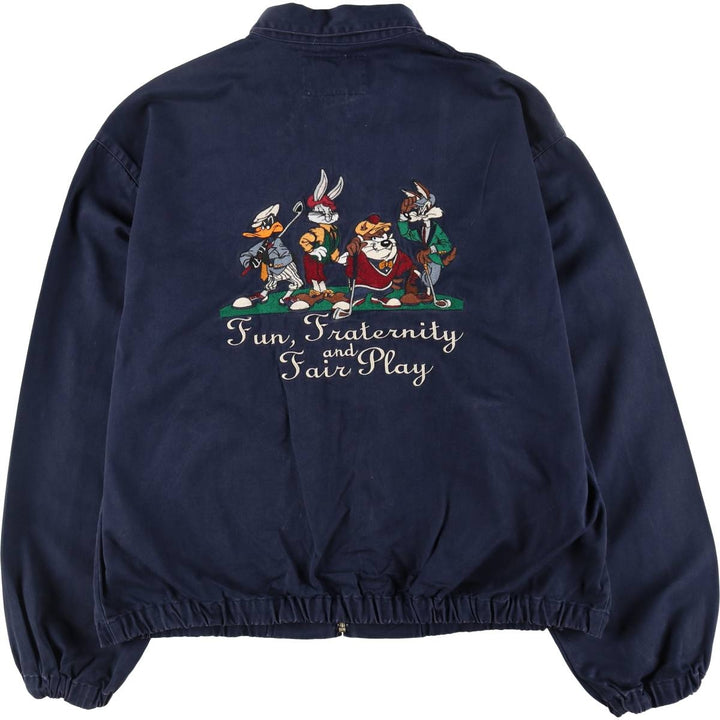 90'S ACME CLOTHING Looney Tunes Back Embroidered Swing Top Sports Jacket Men's XL Vintage /eaa502763