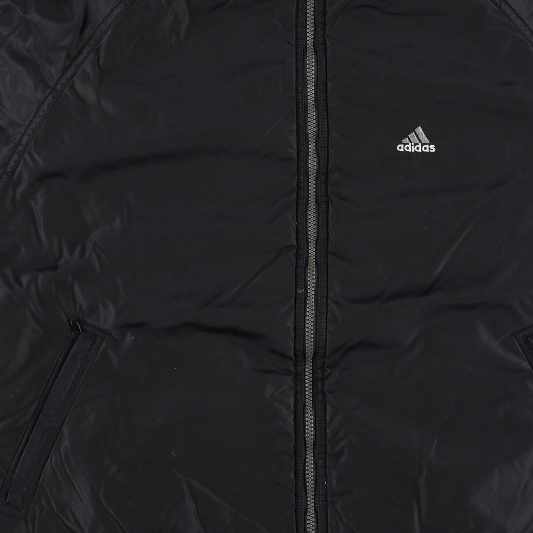 00'S adidas reversible padded hoodie puffer jacket men's size M / eaa502764