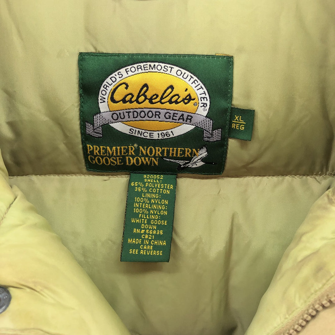 90s~00'S Cabelas Goose Down Vest Men's XL Size Vintage /eaa502783