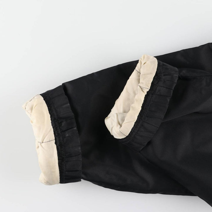 90'S Nike Back Logo Padded Puffer Jacket Men's Medium Vintage Nylon black type Vintage Second Hand