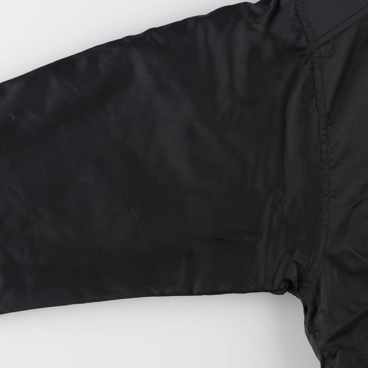 90'S Nike Back Logo Padded Puffer Jacket Men's Medium Vintage Nylon black type Vintage Second Hand