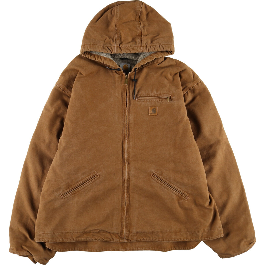 Big Size Carhartt Sierra Jacket Duck Full Zip Hoodie Men's XXXXL / eaa502793