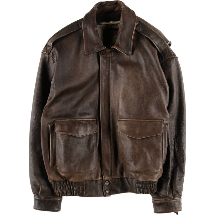 Wilsons WILOSONS A-2 Type Leather Flight Jacket Men's XL equivalent /eaa502835