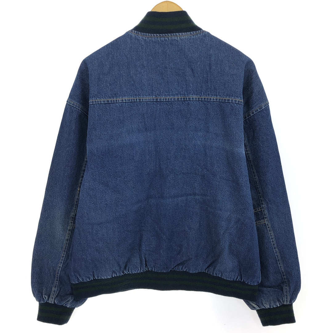 Signature Denim Varsity Jacket, Men's L size / eaa502840