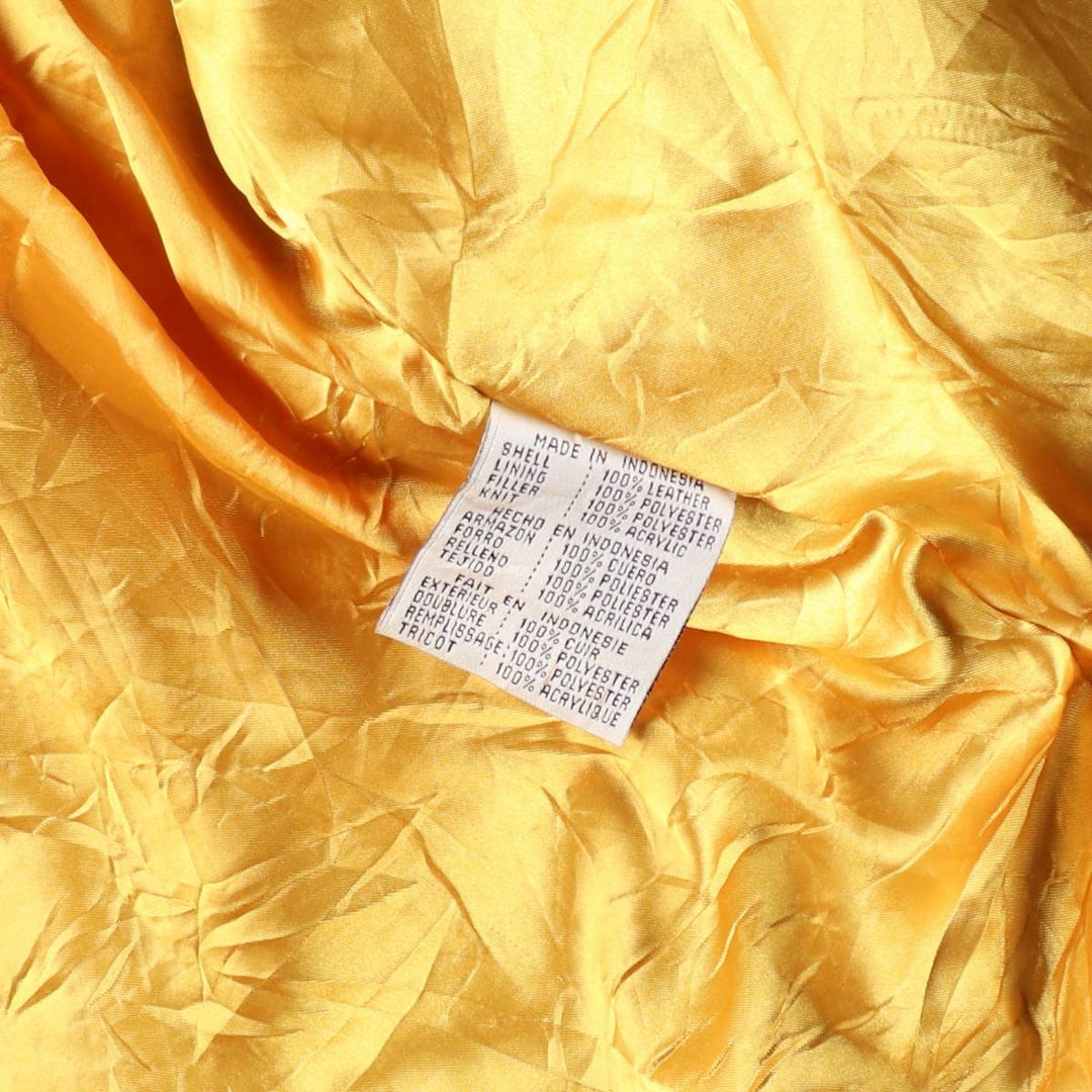 G-3 NFL MINNESOTA VIKINGS Minnesota Vikings All Leather Varsity Jacket Men's L size genuine leather black type Vintage Second Hand