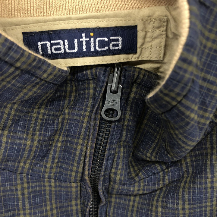 90'S NAUTICA Check Pattern Cotton Jacket Made in China Men's XL Vintage /eaa502868