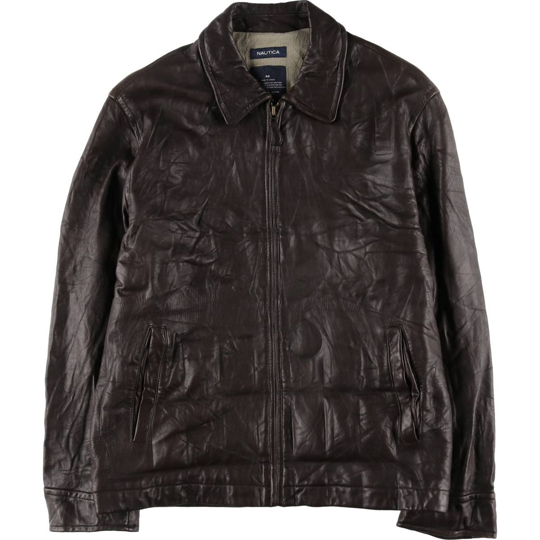 NAUTICA Leather Blouson Type Men's M Size / eaa502885