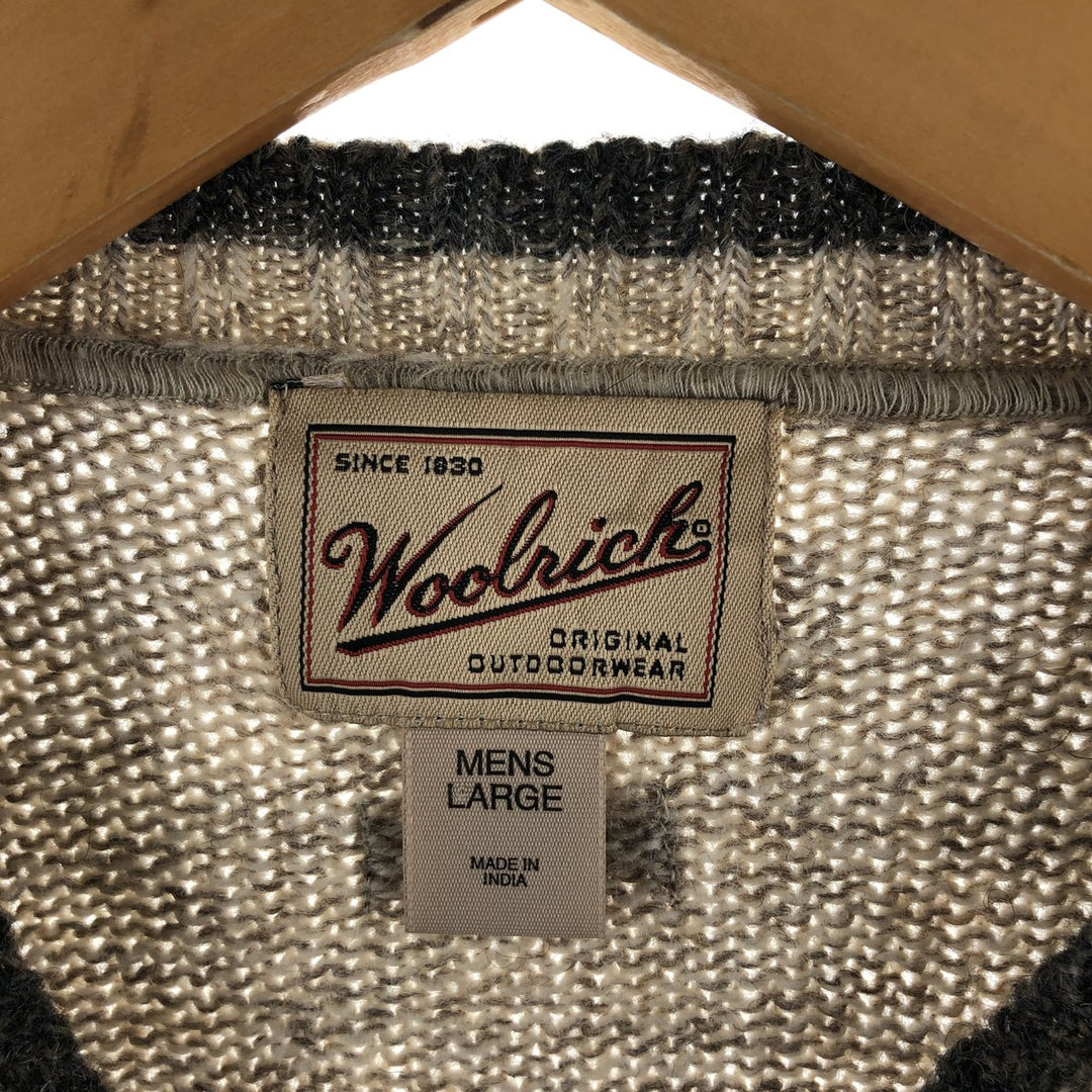 00'S WOOLRICH Wool knit sweater Men's size L /eaa502908