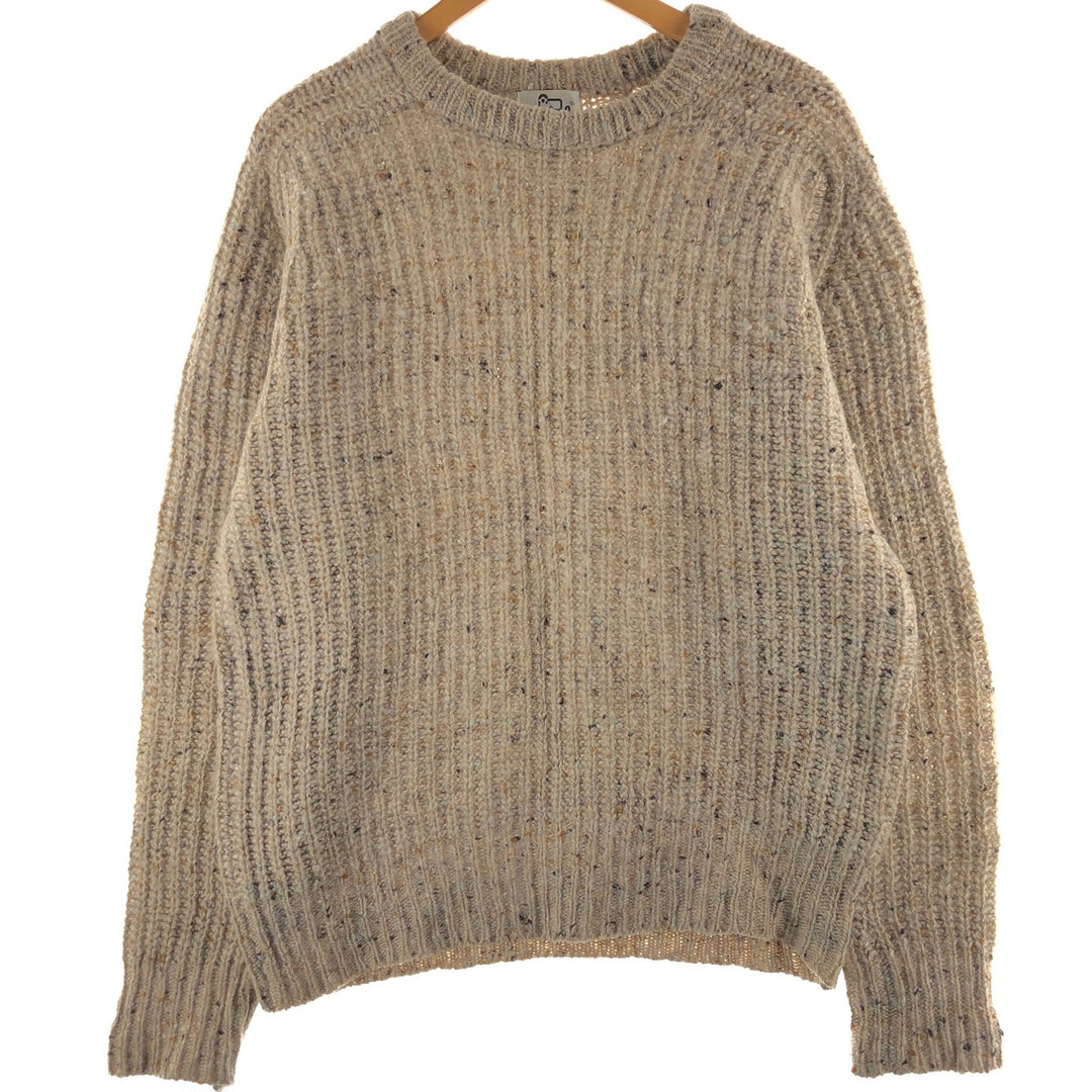 70'S WOOLRICH Color Nep Ribbed Wool Knit Sweater Made in England Men's M Size Vintage /eaa502917