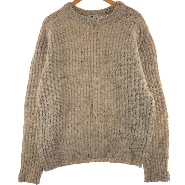 70'S WOOLRICH Color Nep Ribbed Wool Knit Sweater Made in England Men's M Size Vintage /eaa502917