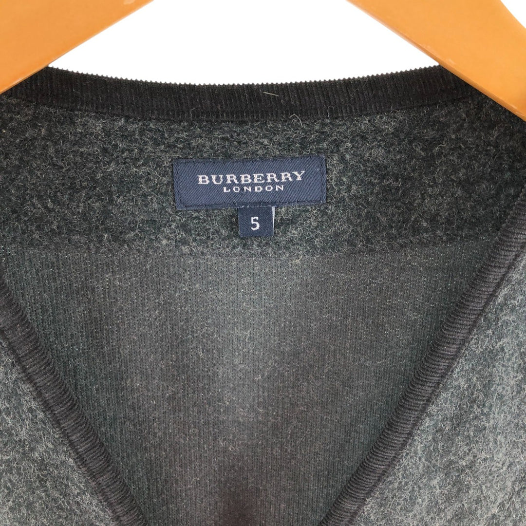 Burberry's LONDON front-opening wool knit vest, men's size L / eaa502921