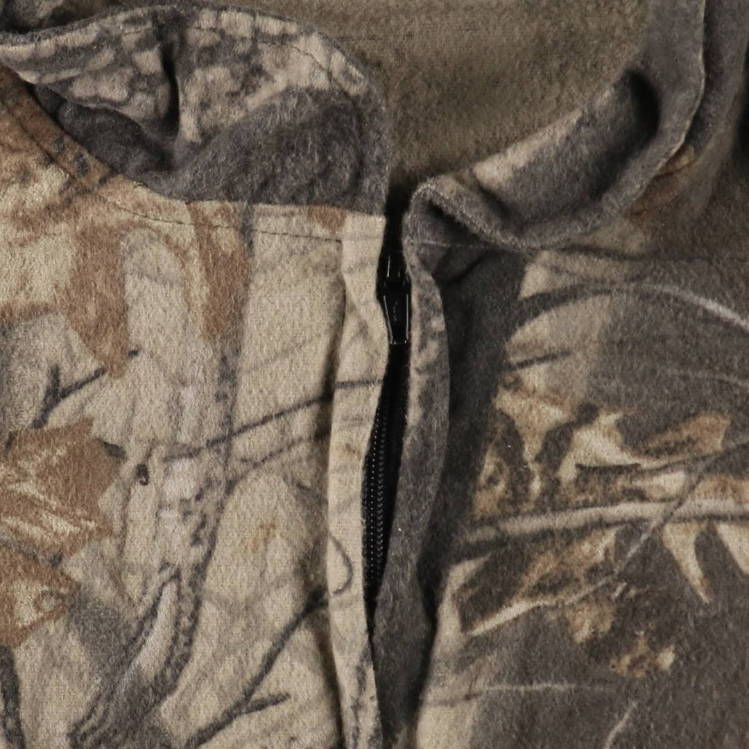 WHITEWATER OUTDOORS Camouflage Pattern Real Tree Camo Zip-up Cotton Jacket Men's M size /eaa502926