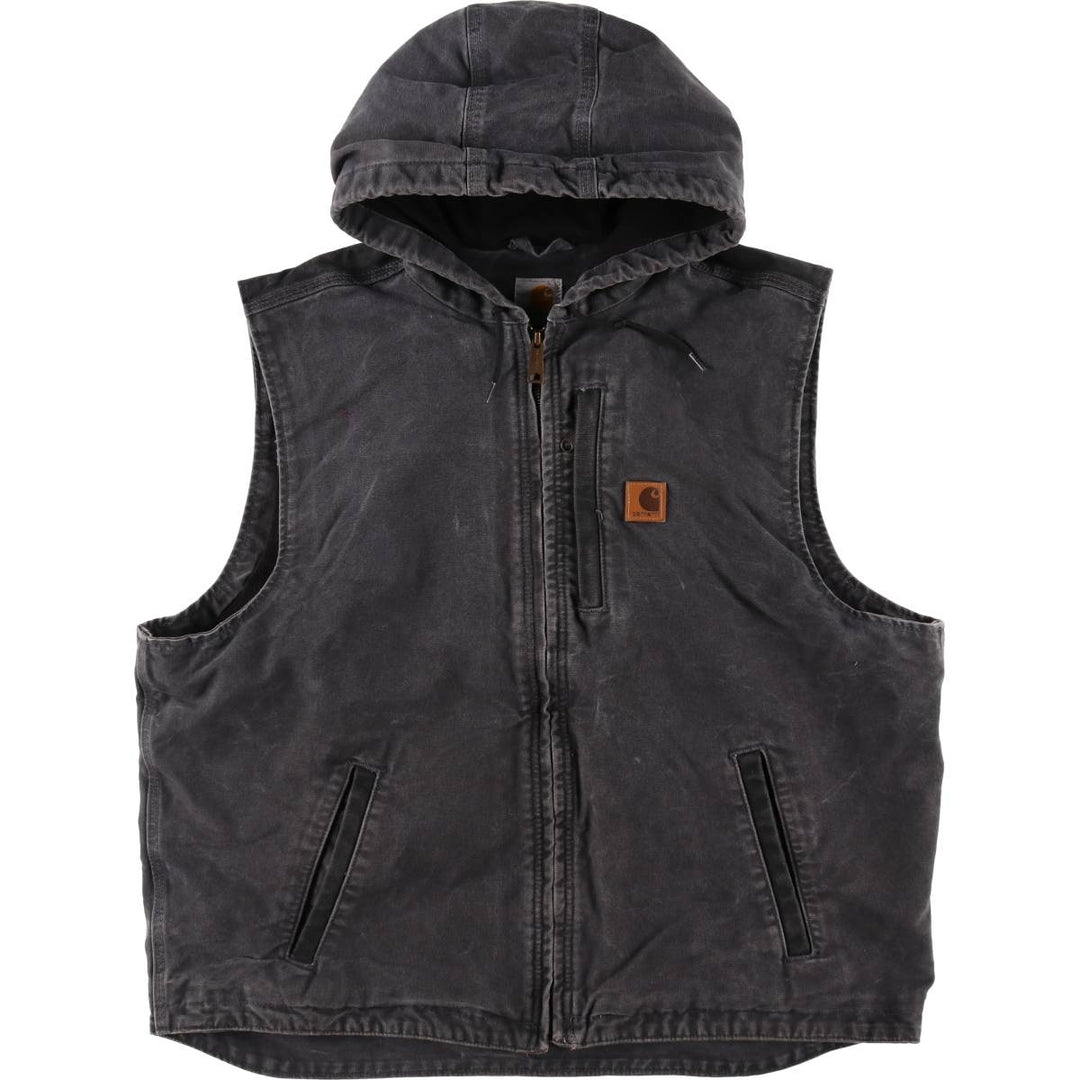 90'S Carhartt Hooded Duck Vest Men's XL Size Vintage /eaa502930