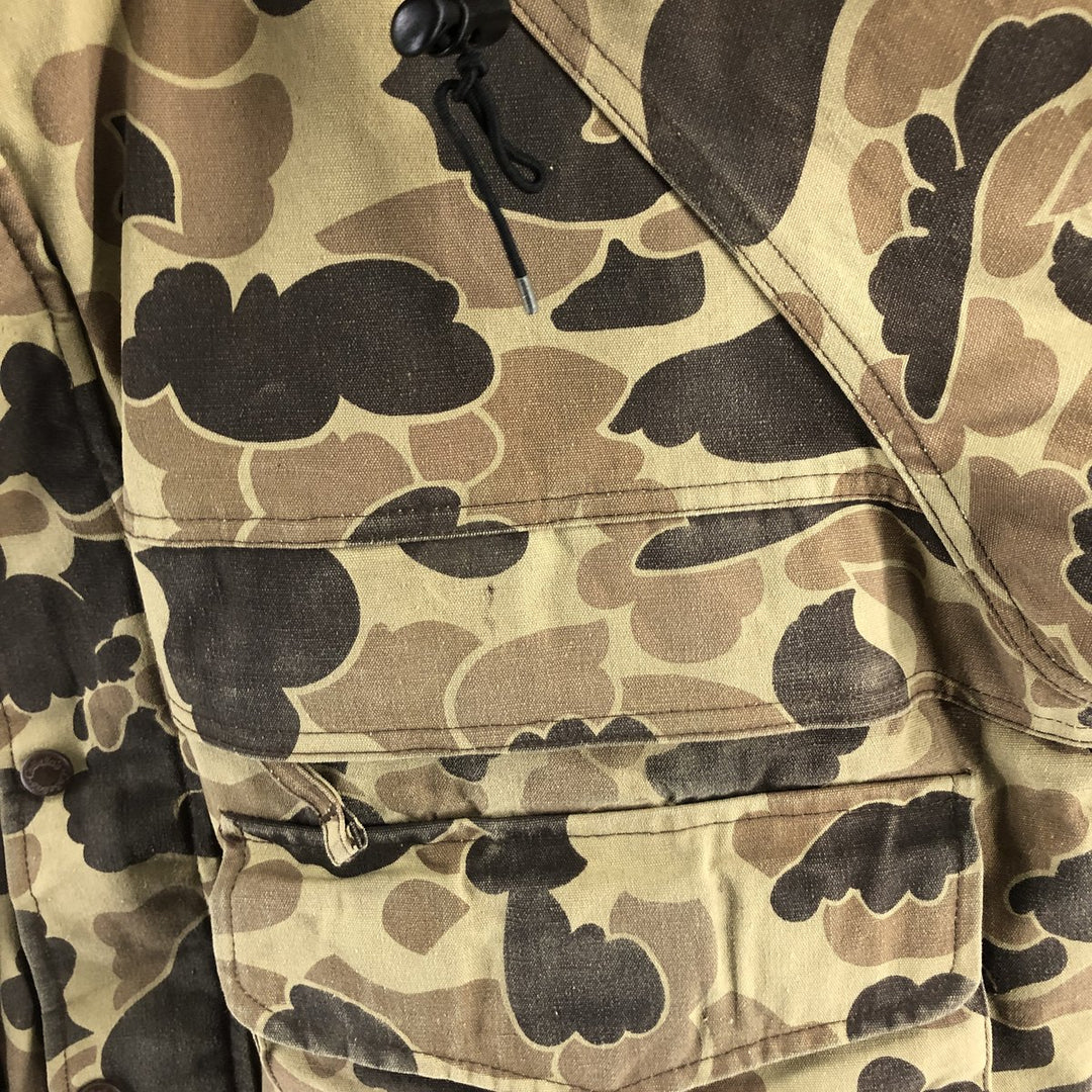 90'S Cabelas Padded Camouflage Pattern Duck Hunter Camo Fishing Jacket Men's L size / eaa502969