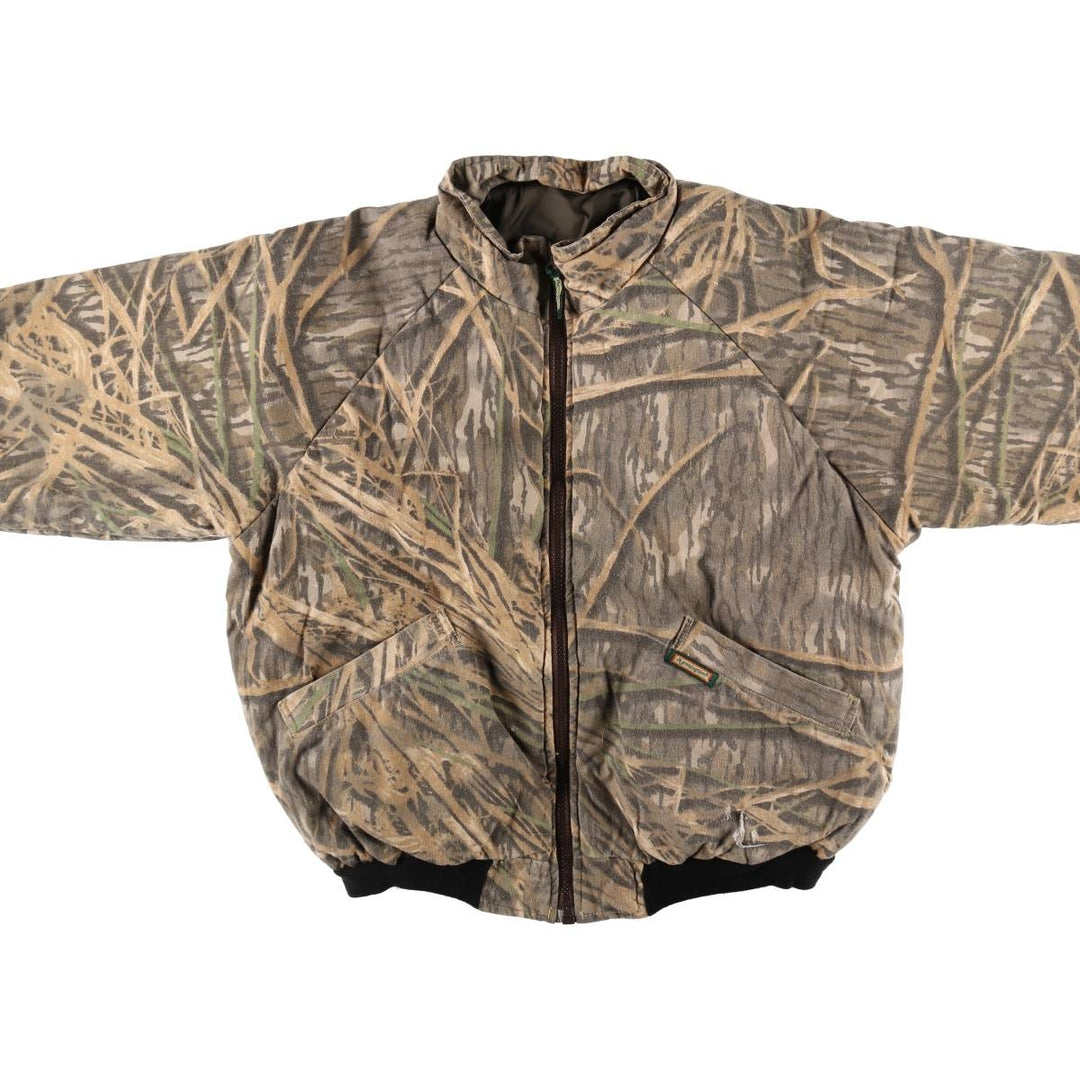 Remington Camouflage Pattern Real Tree Camo Reversible Padded Jacket Puffer Jacket Men's Size L /eaa502973