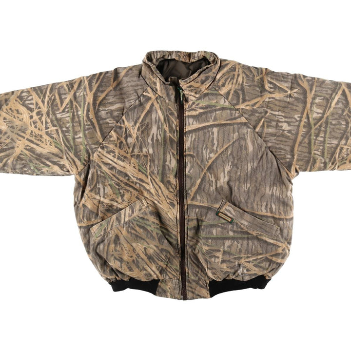 Remington Camouflage Pattern Real Tree Camo Reversible Padded Jacket Puffer Jacket Men's Size L /eaa502973