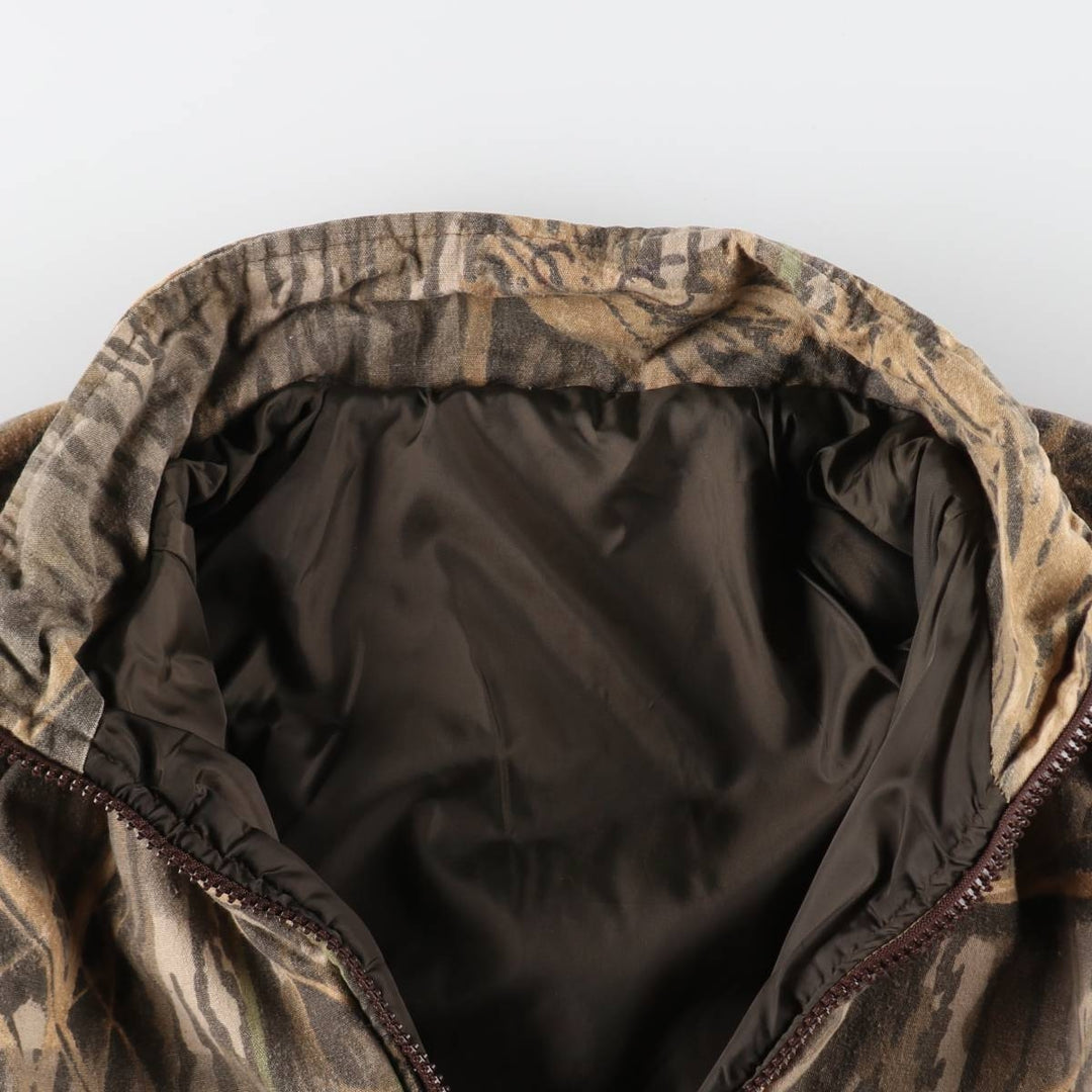 Remington Camouflage Pattern Real Tree Camo Reversible Padded Jacket Puffer Jacket Men's Size L /eaa502973