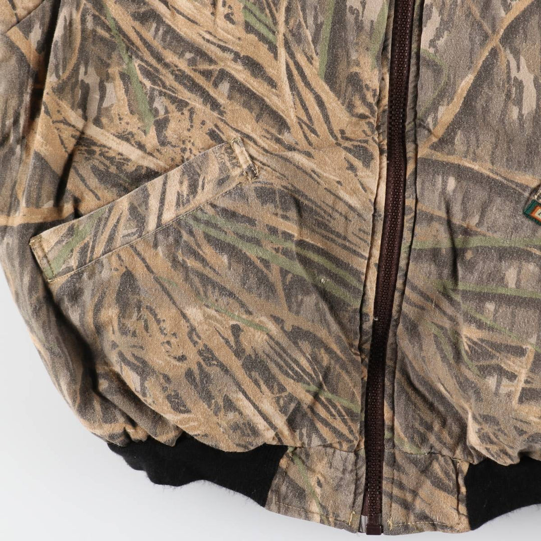 Remington Camouflage Pattern Real Tree Camo Reversible Padded Jacket Puffer Jacket Men's Size L /eaa502973