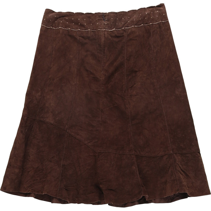 CAbi Half-length Suede Leather Skirt Women's Size L /eaa503003