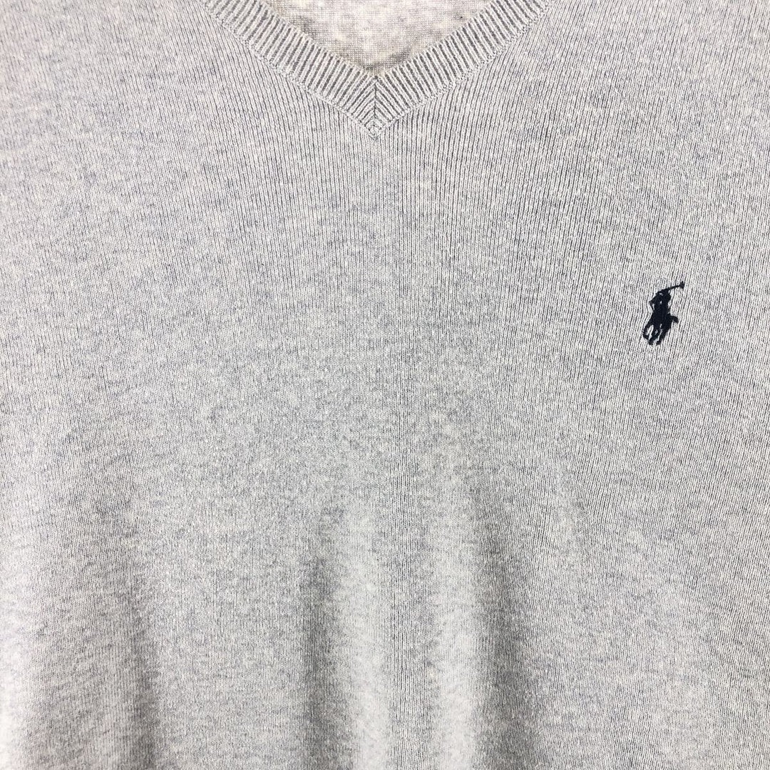 Ralph Lauren POLO by Ralph Lauren V-neck Pima cotton knit sweater Men's L size / eaa503013