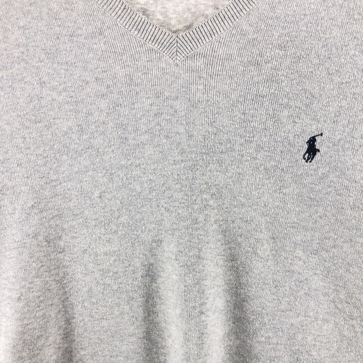 Ralph Lauren POLO by Ralph Lauren V-neck Pima cotton knit sweater Men's L size / eaa503013