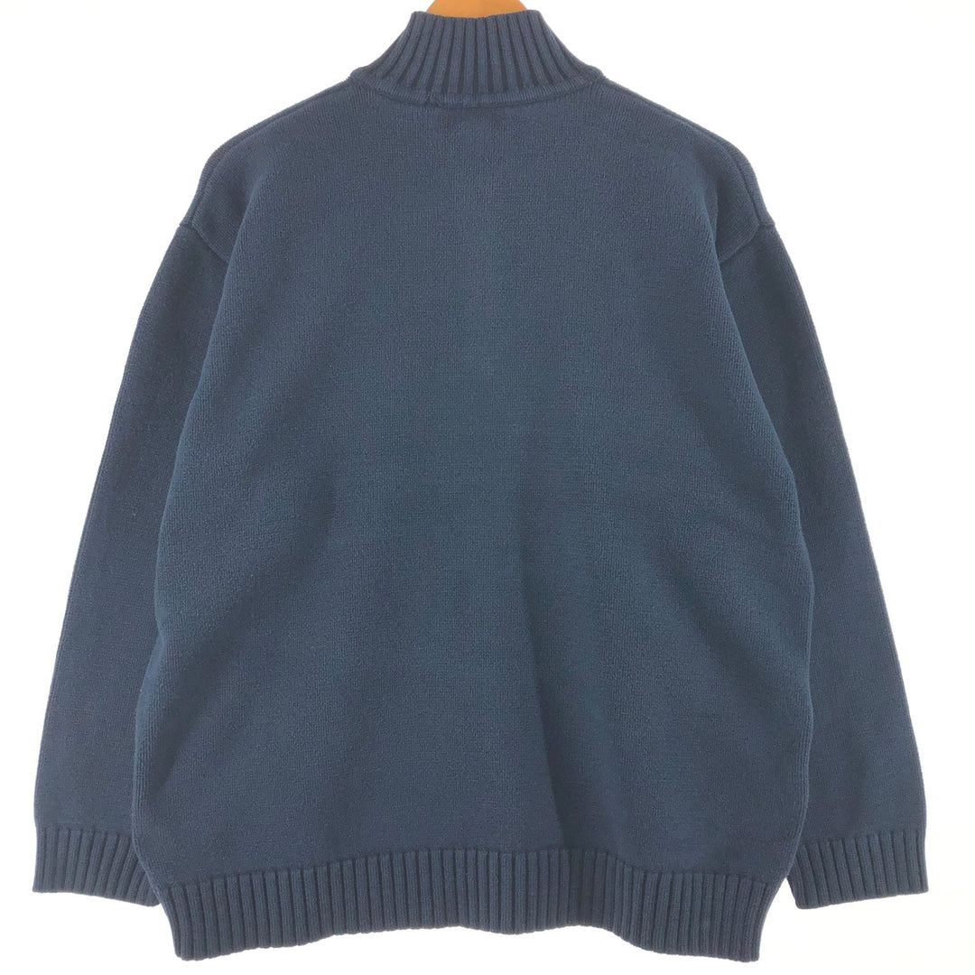 Ralph Lauren LAUREN Cotton knit half zip sweater Made in Australia Women's L size /eaa503016