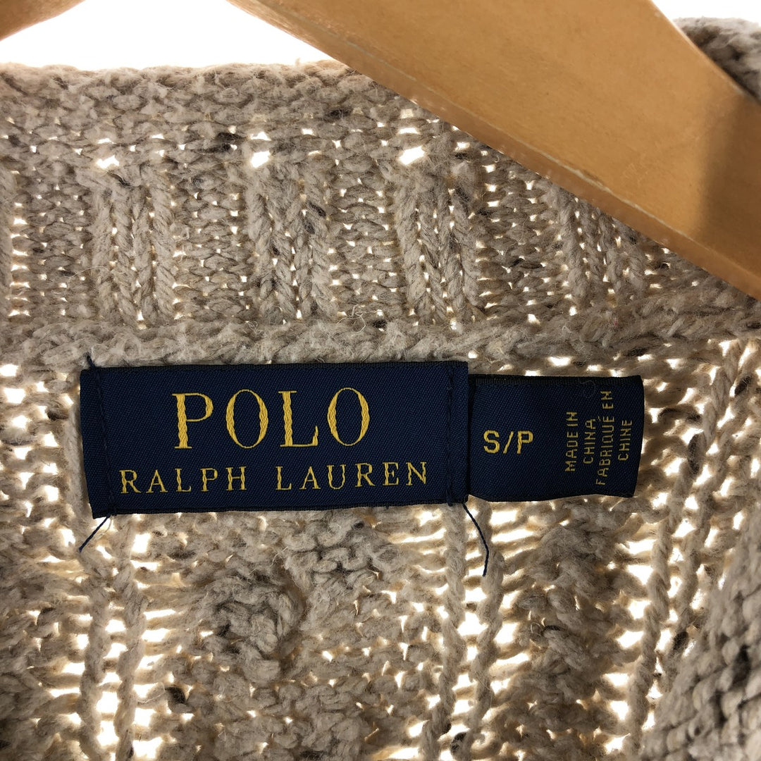 Ralph Lauren POLO by Ralph Lauren Cable Knit Roll Neck Cotton Knit Sweater Men's S / eaa503019