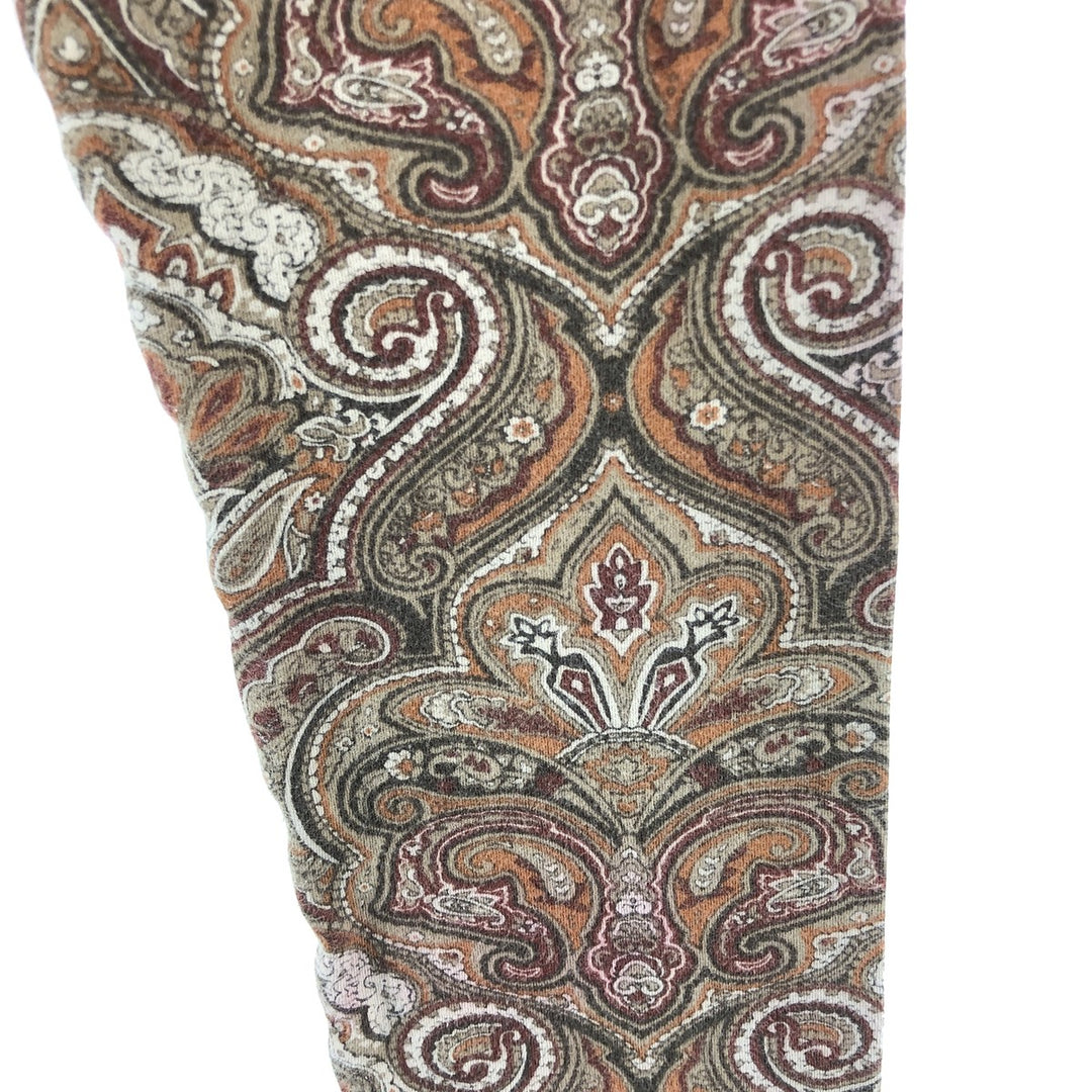 JONES NEW YORK All-over Paisley Pattern High Neck Long T-Shirt Long T Women's M size /eaa503035